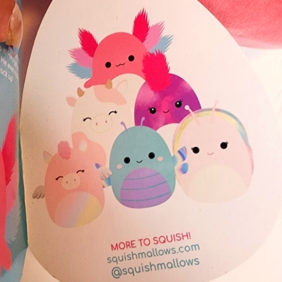 FLORENT 🦎 Pink Squish-Doo Axolotl Original Squishmallow by Kelly Toy ☆》NWT《☆ - Picture 5 of 9